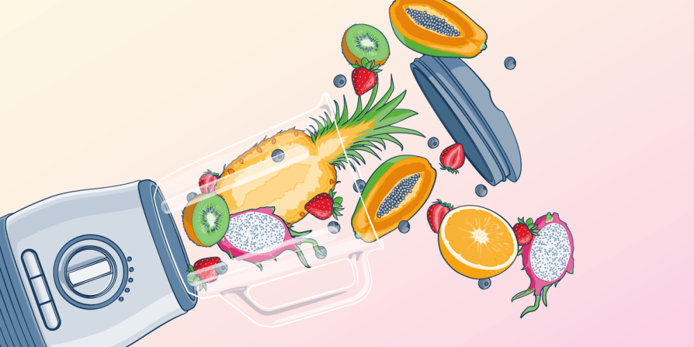 FreeAgent - blender full of fruits