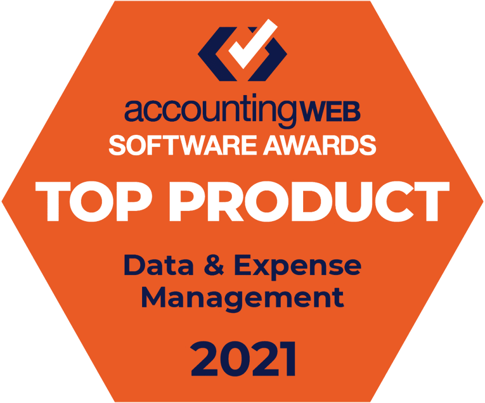 2021 AccountingWEB Software Awards, Top Product: Data and Expense Management