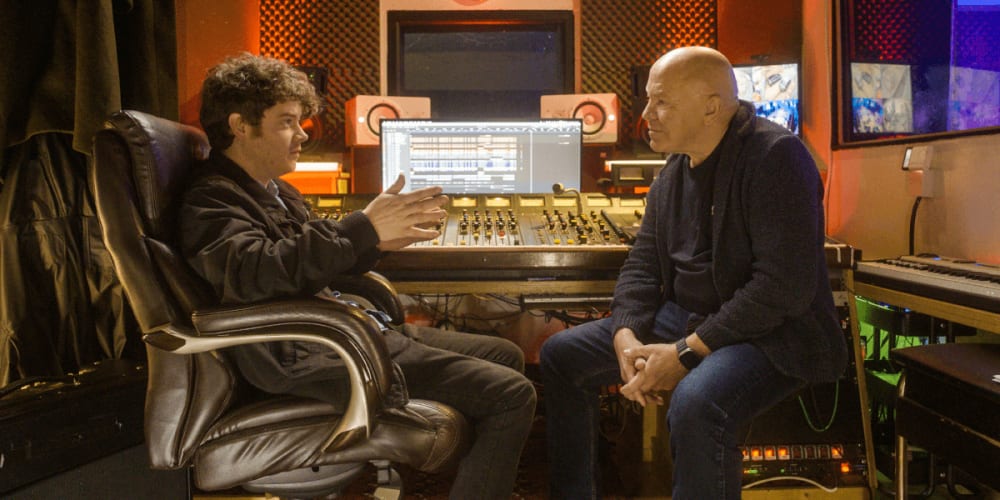 Dom interviews producer Dean Glover.