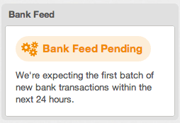 Pending Bank Feeds