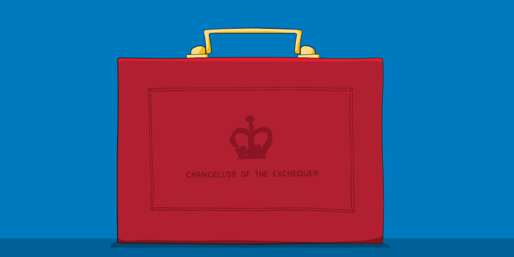 budget briefcase illustration