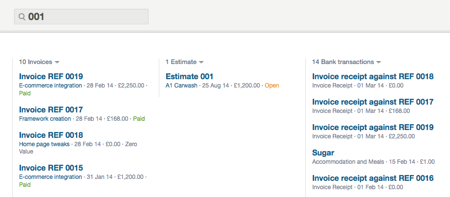 Searchable estimates