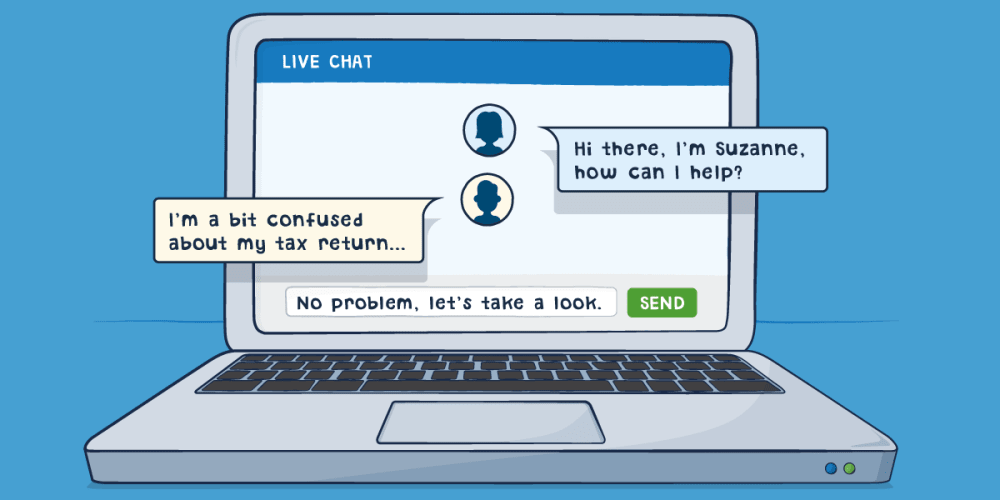 Get speedy support with live chat