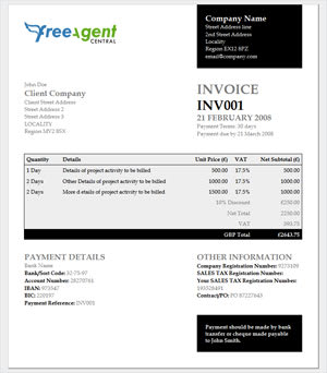 Elliot Jay Stocks invoice