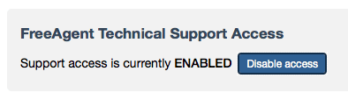 Enable Suport Access