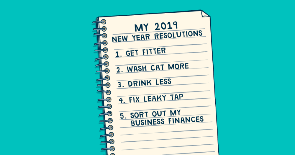 A list of New Year's resolutions