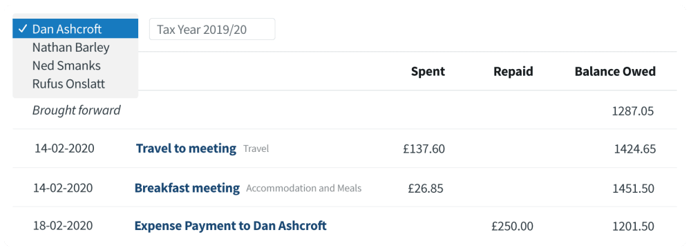 Upcoming payments in FreeAgent