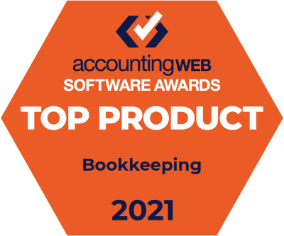 2021 AccountingWEB Software Awards, Top Product: Bookkeeping